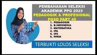 pelajari lagi soal soal seleksi akademik ppg 2023 [upl. by Panter867]