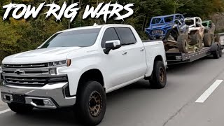 F350 VS CHEVY 1500 TOWING 10000 POUNDS  TOW RIG TEST [upl. by Joette]