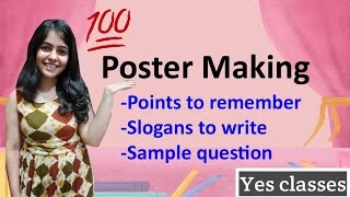 Poster Writing Poster Writing Class1112 how to make an impressive poster slogans to write [upl. by Emylee2]