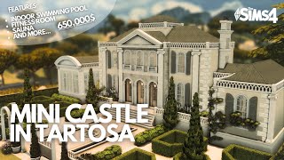 TARTOSA Luxurious mini CASTLE  Sims 4 Speedbuild in Stop Motion  CC [upl. by Nosredna]