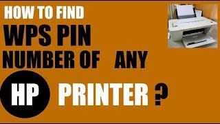 How to find the WPS PIN number of Any HP Printer [upl. by Mureil]