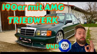 190er mit AMG MOTOR und TÜV DER PERFEKTE SLEEPER [upl. by Trinee559]