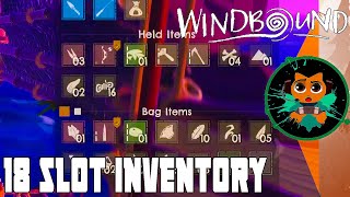 How to Increase Inventory to 18 slots In Windbound  Windbound Guide [upl. by Nolyak485]