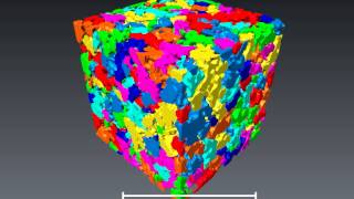 NanoCT imaging of a polymer electrolyte fuel cell electrode  solid domains [upl. by Anitsyrc]