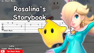 Super Mario Galaxy  Rosalinas StorybookLuma Theme  Guitar Tutorial [upl. by Eemia]