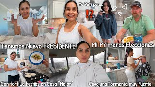 Todos se Fueron a VOTAR menos YO😭🇺🇸 Primeras Elecciones de Emily😱🤫 Fuertes Tormentas⛈♡IsabelVlogs♡ [upl. by Davina]