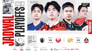 🔴 LIVE  MPL ID S14  Playoffs Hari 2  Bahasa Indonesia [upl. by Norwood]