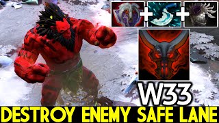 W33 Axe Destroy Enemy Safe lane with Hard Counter Pick Dota 2 [upl. by Animas]