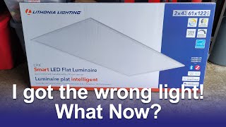 Lithonia Lighting CPX Smart LED Flat Luminaire Model CPXC 2X4 TUWH 120 M2 [upl. by Xuaeb]