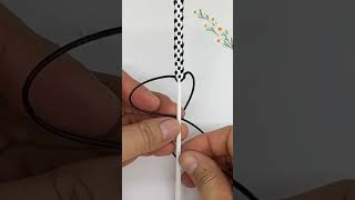 How to weave a bracelet with string bracelet tutorial crochet [upl. by Diaz]