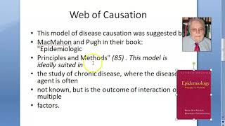 PSM 039 Web Of Causation MacMahon Pugh Epidemiologic Principles and Methods book [upl. by Suoivatco]