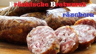 Fränkische Bratwurst räuchern [upl. by Vannie]