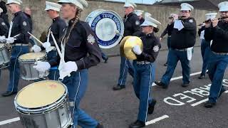 Musselburgh True Defenders flute band through in Shotts 5102024 [upl. by Shimberg]