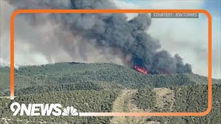 Colorado wildfire grows to 3000 acres [upl. by Etteoj414]