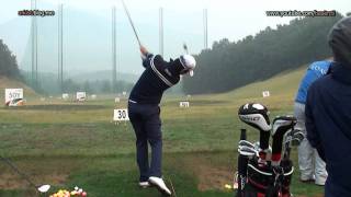 HD SLOW Noh Seungyul  Driving Range 2011 short iron Golf Swing 4 [upl. by Vig]