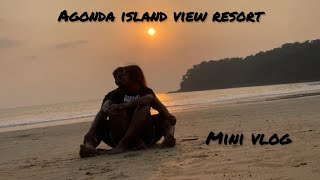 Agonda Island View Resort  Mini Vlog  Classey and Velencio goanvlog konkanivlog [upl. by Akapol846]