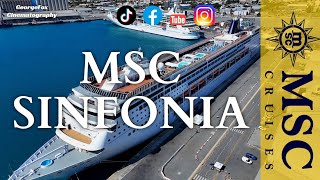 MSC SINFONIA  MSC Cruises  Cruise ship aerial tour 2024 [upl. by Shea]