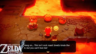 Legend of Zelda Echoes of Wisdom Send Rock Meat Lazy Goron Main Quest Rock Roast Quarry [upl. by Ahsiem355]