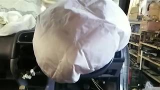 Airbag Steering Wheel Deployment In Slow Motion [upl. by Nicolette]