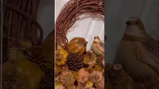 The Most Adorable DIY Fall Wreath wreath diyprojects diywreath autumn [upl. by Aduh34]