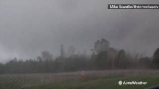 AMAZING Monster wedge tornado touches down in Alabama [upl. by Aeriel]