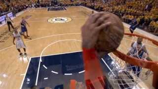 Roy Hibbert TapaBloqueaTapón a Carmelo Anthony 6to Juego Playoffs 2013 NBA HD [upl. by Eurd337]