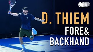 Dominic Thiem  Forehand amp Backhand Super Slow Motion 2021 HD 240fps [upl. by Silecara]