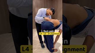 Back pain  sciatica pain  L4  L5  S1 alignment by dr harish grover ytshort feed [upl. by Eiznekcam]