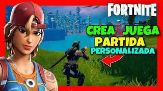 Como CREAR Partida PERSONALIZADA de FORTNITE en CREATIVO ✅ Guia 2024 Crear CUSTOM MATCH En CREATIVO [upl. by Hcir]