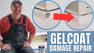 Gelcoat Damage Repairs FAST and EASY  DIY Boat Owner Basics [upl. by Suilenroc477]