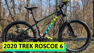 A Real Hardtail MTB 2020 Trek Roscoe 6 Review of Features and Weight of this 275 Mid Fat Bike [upl. by Lorenza]