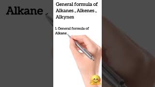 General formula of Alkanes Alkenes and alkynes [upl. by Ethelred]