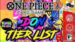 The ULTIMATE PRB Don Card Tier List Is Finally Here  One Piece Card Game Don OP085 Tier List [upl. by Oglesby588]