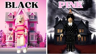 PINK VS BLACK CHALLENGE IN BROOKHAVEN [upl. by Ahidam]