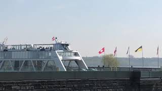 Autofähre Friedrichshafen Romanshorn Bodensee Schifffahrt Osterurlaub 2019 [upl. by Cohin]