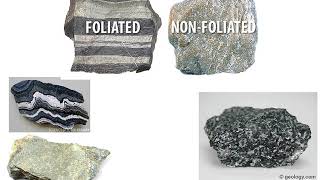 Intro to Metamorphic Rocks Foliated vs NonFoliated [upl. by Aivon]