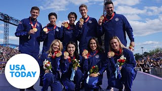 US figure skaters receive gold medals two years after Winter Olympics  USA TODAY [upl. by Llerahs366]