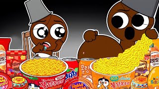 Incredibox Sprunki  BRUD Pregnant amp Baby BRUD Convenience Store Food Mukbang Animation  ASMR [upl. by Mota]