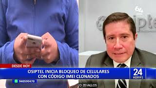 Osiptel alerta celulares con IMEI clonados serán bloqueados desde el 15 de noviembre [upl. by Archibold82]