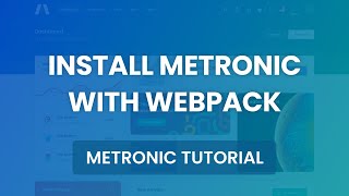 Install Metronic with Webpack  Metronic 7 Admin Theme [upl. by Miharbi45]