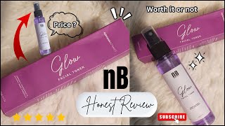 Honest review on Glow facial toner Nirvana botanics ✨️ [upl. by Ruberta]