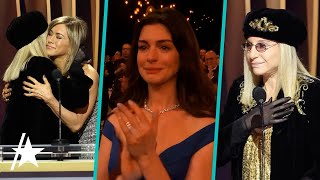 Anne Hathaway Cries As Jennifer Aniston Leads Barbra Streisand SAG Tribute [upl. by Taryn278]