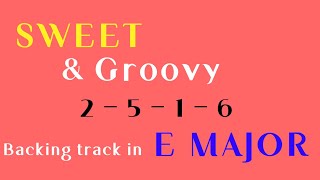 Groovy Funk Sweet Backing track 2516 in E Major  HW backing track [upl. by Eveineg]