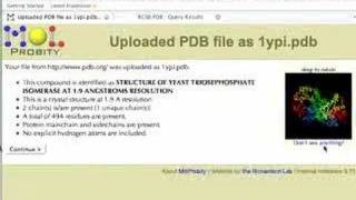 Uses of Molprobity xray structure check [upl. by Idihc851]