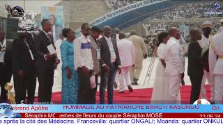 HOMMAGE AU PATRIARCHE BARUTI KASONGO Dépôt des gerbes de fleurs du Couple Séraphin MOSE Image BT [upl. by Doak]