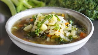 SOUPE DETOX MINCEUR amp ANTIFATIGUE à manger 2 X par semaine [upl. by Arreis236]