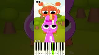 Put Your Finger Here Incredibox Sprunki fash  Piano Tutorial [upl. by Ethbun50]