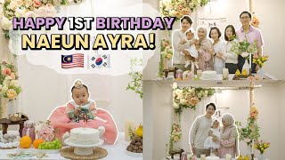 Naeuns 1st Birthday amp Doljabi Ceremony 🎂  나은이 첫돌 ㅊㅋㅊㅋ [upl. by Ytima]