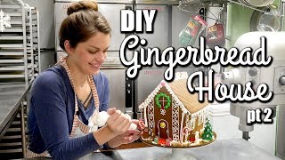 EASY Gingerbread House Tutorial for beginners  Assembly amp Decorating [upl. by Suilienroc]