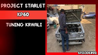 Toyota Starlet  Starlet Kp60  Carburetor Cleaning  Carburetor Setting  Restoration  Episode 02 [upl. by Audsley]